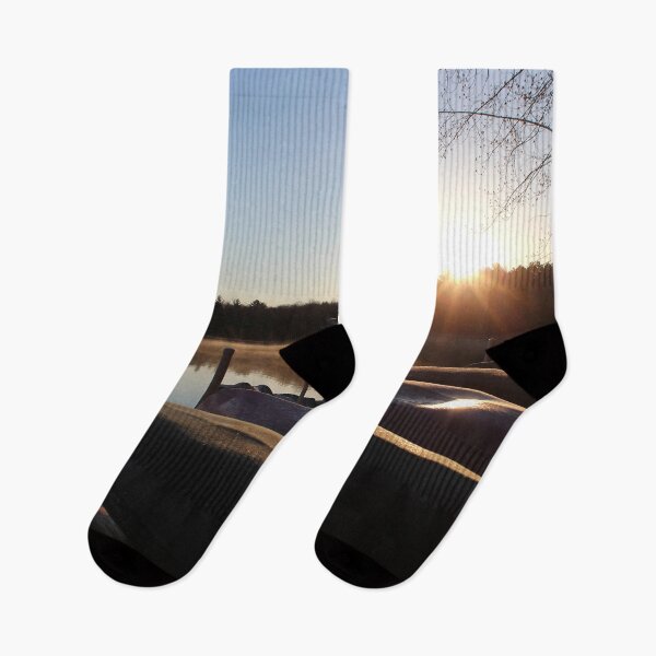 Item preview, Sunrise over Canoes designed and sold by Susie Kramer.