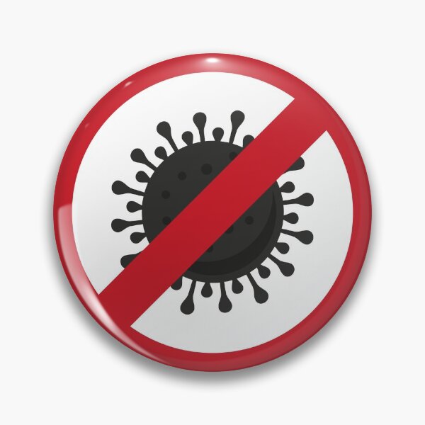 Item preview, Stop Coronavirus logo with prohibit sign and COVID-19 icon. Coronavirus outbreak. Danger Coronavirus Cell.  designed and sold by DenysHolovatiuk.