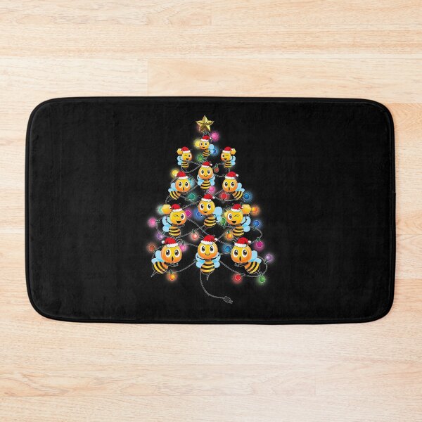 Item preview, Santa Bees Christmas Tree Funny Bee Christmas Light T-Shirt designed and sold by ZhenKangFang.