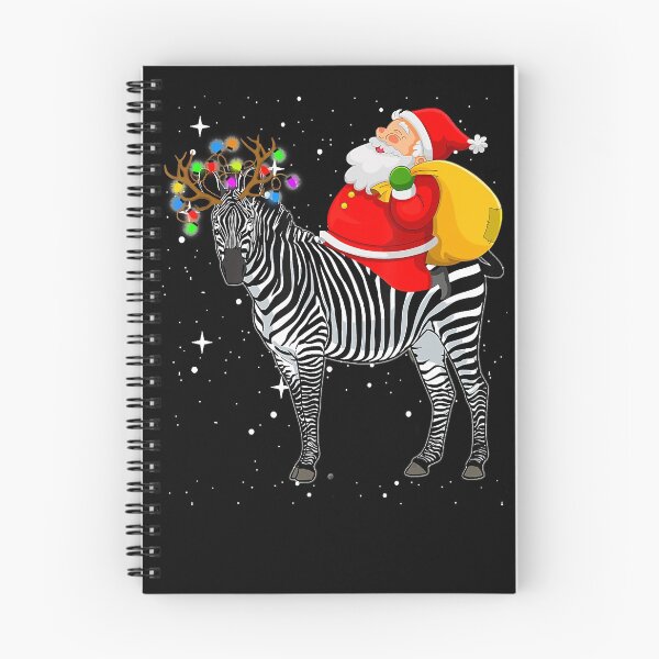 Item preview, Santa Riding Kawaii Zebra Christmas T-Shirt designed and sold by ZhenKangFang.