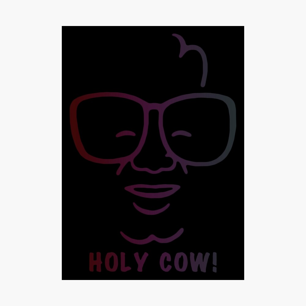 Chicago Harry Caray Holy Cow Sticker for Sale by RiskySuit