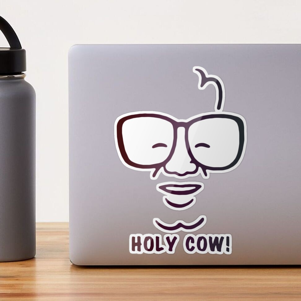 Chicago Harry Caray Holy Cow Sticker for Sale by RiskySuit