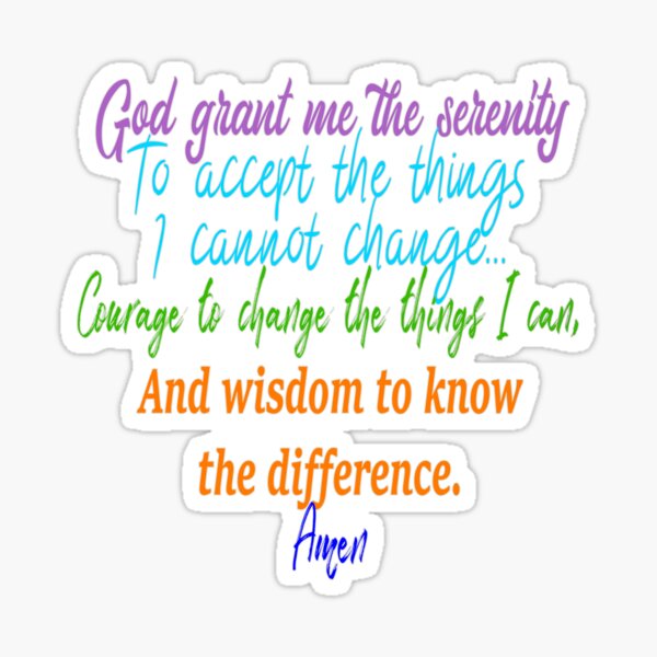 Item preview, Serenity Prayer designed and sold by Graykat.