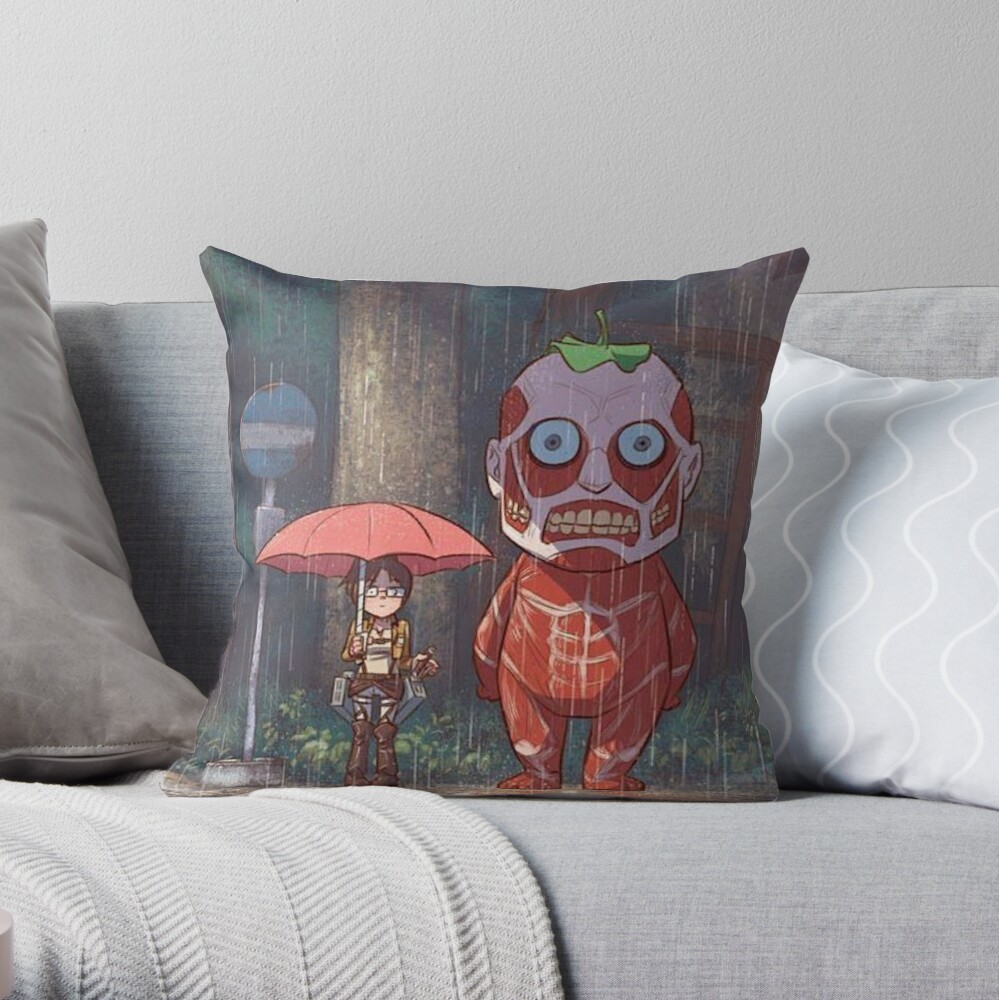 Get The Latest Attack On Titan Anime Throw Pillow by Epic-Failure TP-I9ZWBCCB