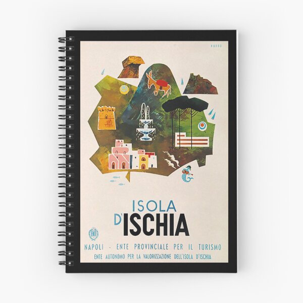 Artikelvorschau, Isola Ischia retro poster entworfen und verkauft von CorasPosters.