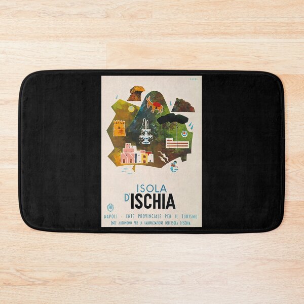Item preview, Isola Ischia retro poster designed and sold by CorasPosters.