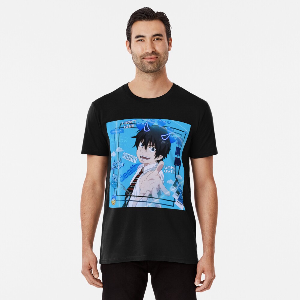 Rin Okumura Blue Exorcist T Shirt By Pandachucos Redbubble - rin okumura shirt roblox