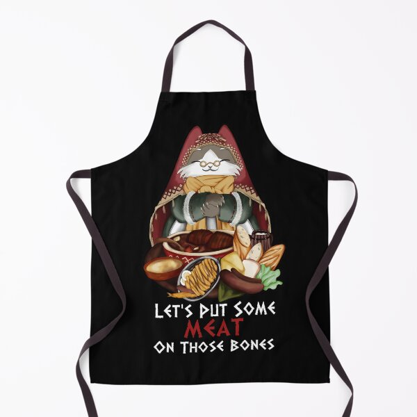 Item preview, Grammeowster Chef - "Let's Put Some Meat On Those Bones" - White Font designed and sold by Hisahoney.