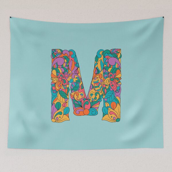 Item preview, Letter M Monogram personalized name print  designed and sold by melbournegirl.