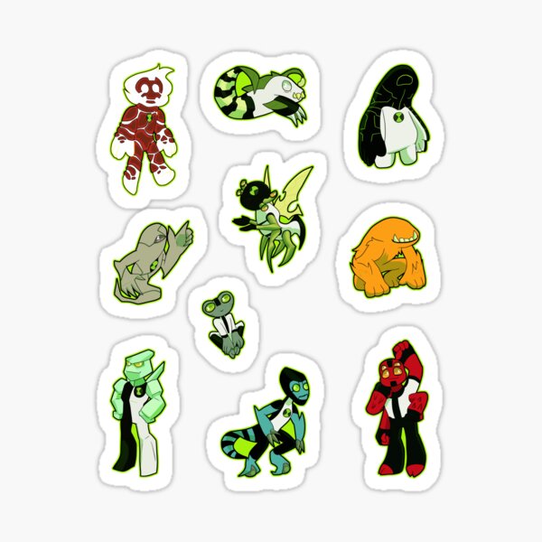 Ben 10 Original Series Alien Stickers 