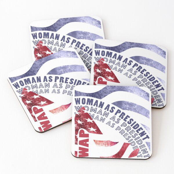 Item preview, Woman as President Red US Flag Pump High Heel Blue Stripes designed and sold by iketo90.