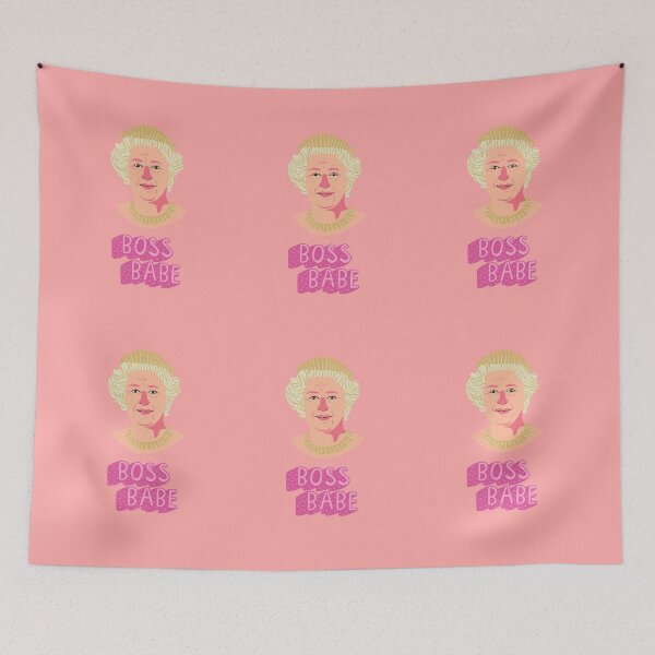 Item preview, Boss babe/ Yas queen. Queen Elizabeth pride print  designed and sold by melbournegirl.