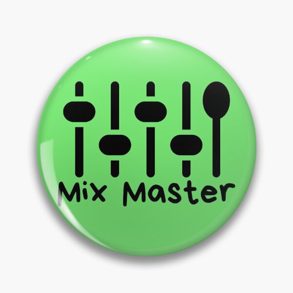 Artikelvorschau, Mix Master Mixer und Löffel Design - schwarz entworfen und verkauft von MixedBagMerch.