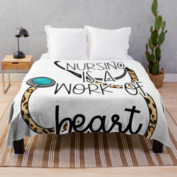 Item preview, Nursing is a Work of Heart Leopard Stethoscope Cute designed and sold by me2atee.