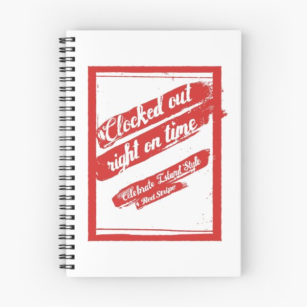 Item preview, Red Stripe Clocked Out Right On Time Celebrate Island Style designed and sold by LuisGoodman.