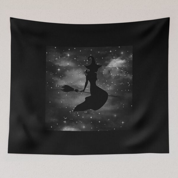 Item preview, Night Flying Witch Silhouette designed and sold by The Cottage Cauldron.