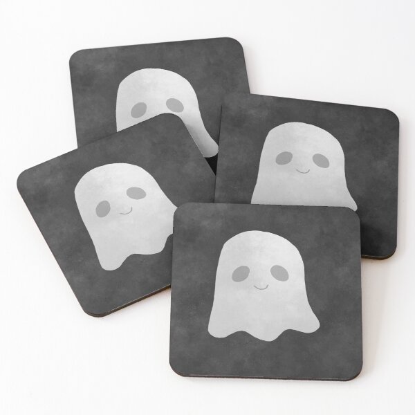 Item preview, black and white ghost designed and sold by theflowerpatch.