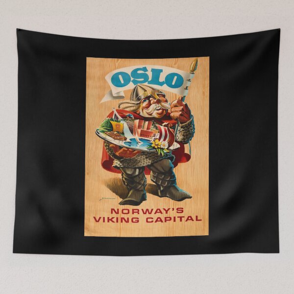 Item preview, Oslo retro poster designed and sold by CorasPosters.