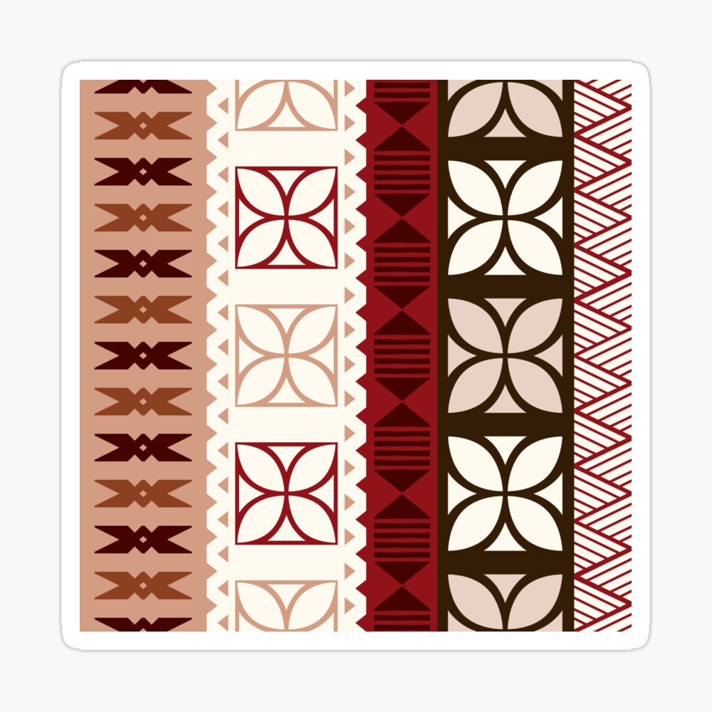 Fonulei Pattern - Tongan Ngatu Art Board Print for Sale by lolomastudio