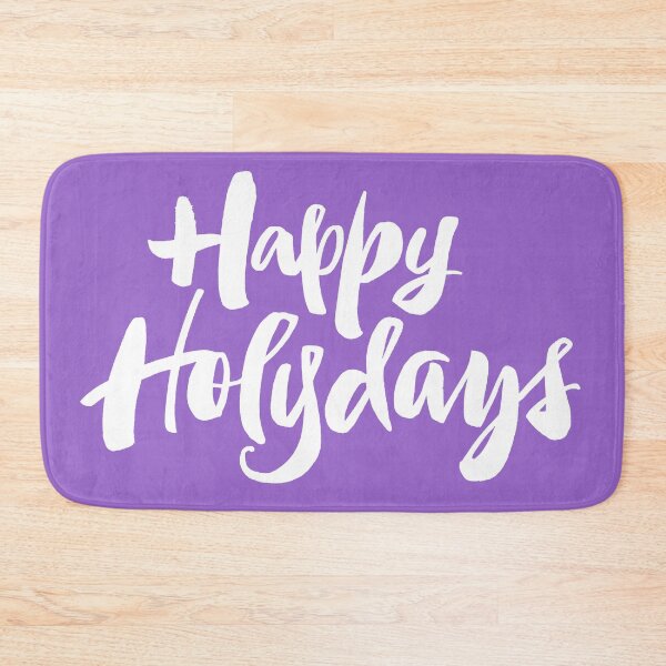 Item preview, Modern Happy Holydays Holy Days Religious Christmas Holidays Hand Lettering - Purple designed and sold by 26-Characters.