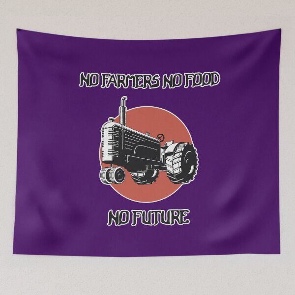 Item preview, NO FARMERS NO FOOD NO FUTURE designed and sold by Delicious Design ⭐⭐⭐⭐⭐.