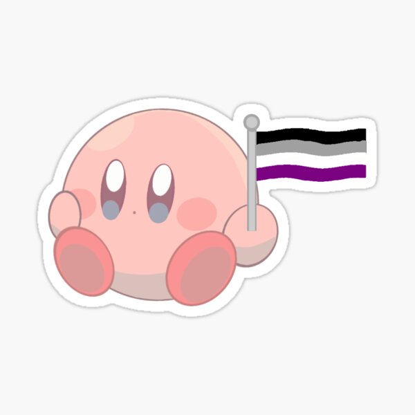Kirby bandera asexual <3 Pegatina