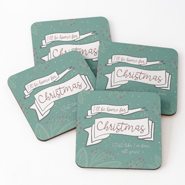 Item preview, I'll Be Home for Christmas (Just Like I've Been All Year) designed and sold by folk-loric.