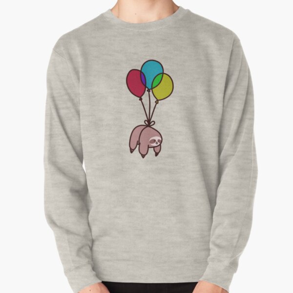 Balloon Sloth Pullover Sweatshirt