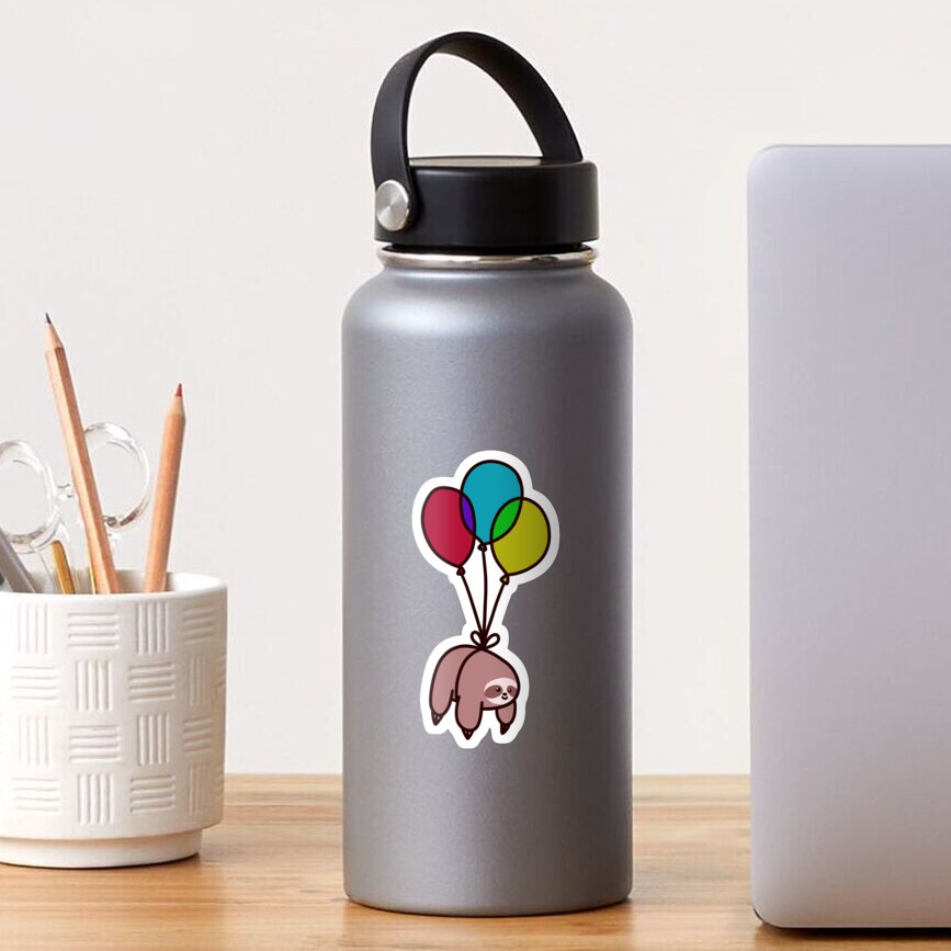 Balloon Sloth Sticker