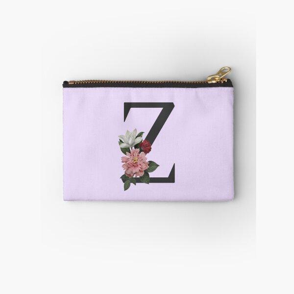 Item preview, Black On Lavender Monogram Letter Z | Floral Alphabet designed and sold by SerendipityNow.