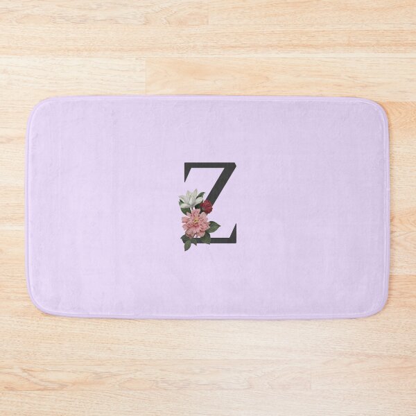 Item preview, Black On Lavender Monogram Letter Z | Floral Alphabet designed and sold by SerendipityNow.