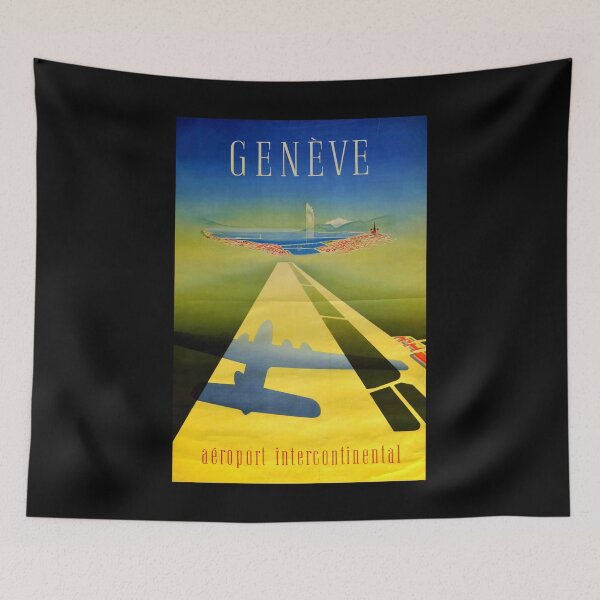 Item preview, Geneve retro poster designed and sold by CorasPosters.