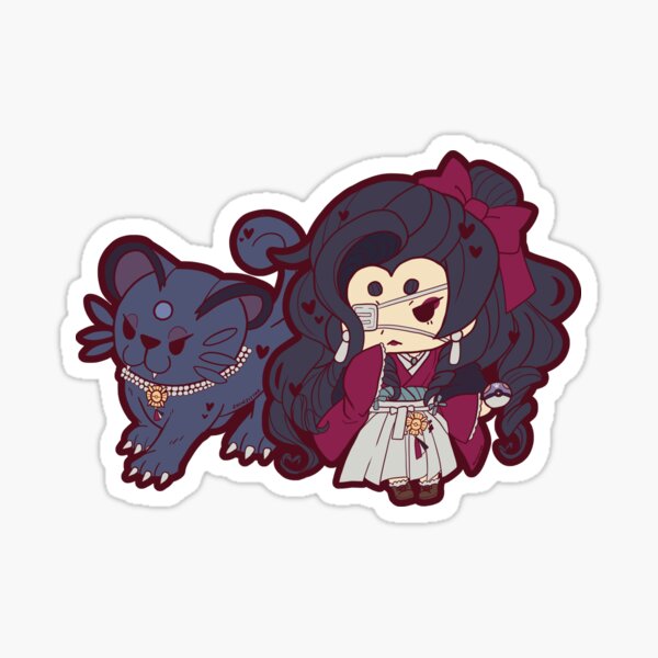 chibi aiori & ranya (shiny alolan persian) Sticker