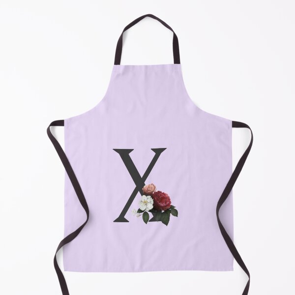 Item preview, Black On Lavender Monogram Letter X | Floral Alphabet designed and sold by SerendipityNow.