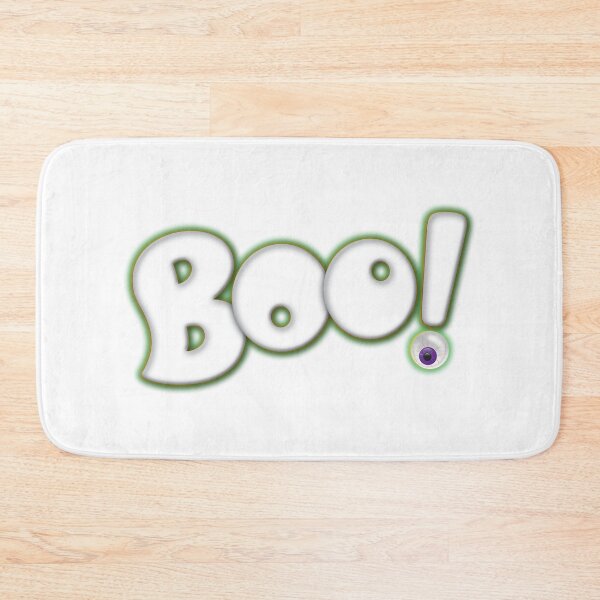 Item preview, Cartoon Bold Hand Lettering 'Boo' Halloween Typography - with purple eyeball designed and sold by 26-Characters.