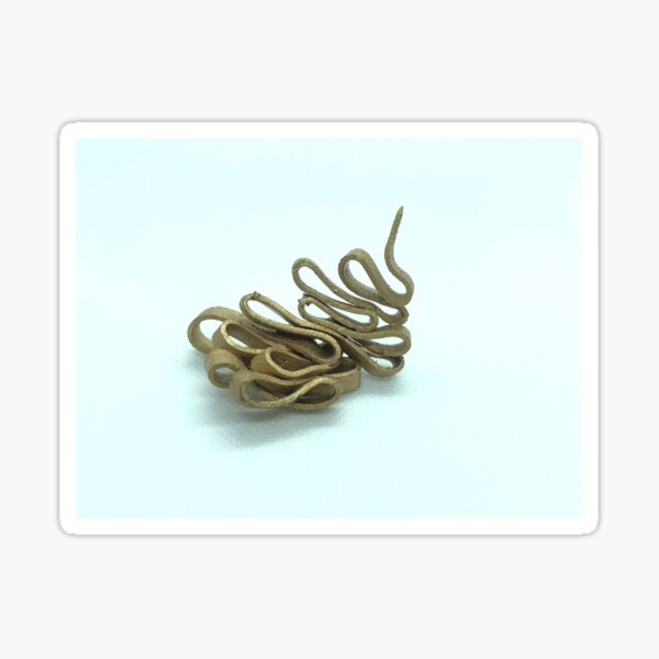 Gold Sculpture Ceramics Made in Melbourne Sticker