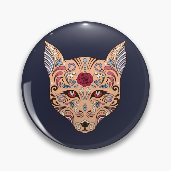 Item preview, Sugar Skull Fox Day of the Dead designed and sold by tpixx.
