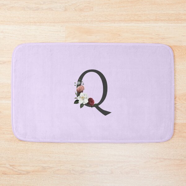 Item preview, Black On Lavender Monogram Letter Q | Floral Alphabet designed and sold by SerendipityNow.