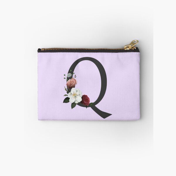 Item preview, Black On Lavender Monogram Letter Q | Floral Alphabet designed and sold by SerendipityNow.