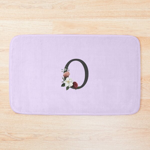 Item preview, Black On Lavender Monogram Letter O | Floral Alphabet designed and sold by SerendipityNow.