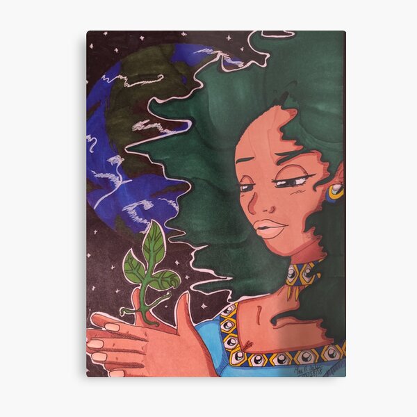Nurture Amma Metal Print
