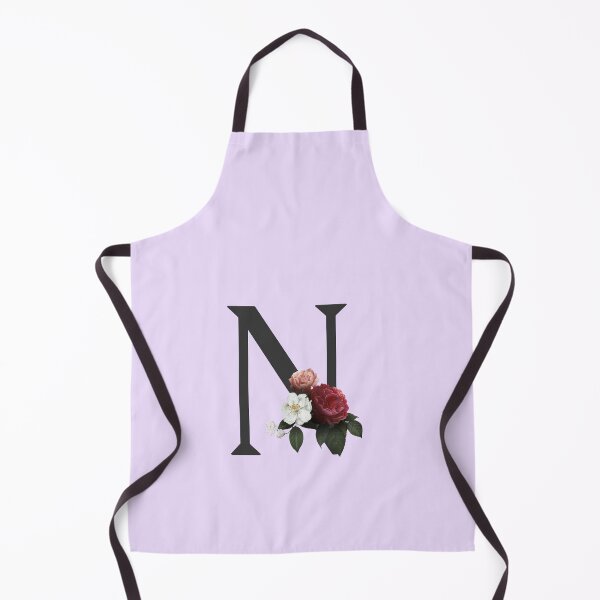 Item preview, Black On Lavender Monogram Letter N | Floral Alphabet designed and sold by SerendipityNow.