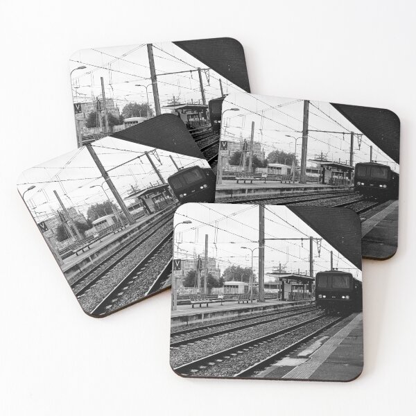 Item preview, Black and white Bordeaux train station designed and sold by olivierbradette.