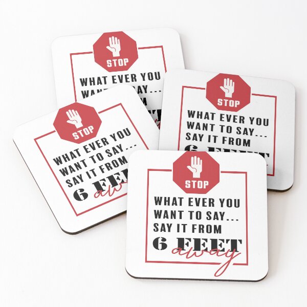 Item preview, Whatever You Want To Say Social Distancing Humor designed and sold by Two Left Hands Design.