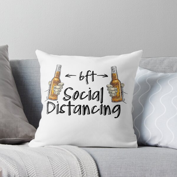 Item preview, Social Distancing Cheers Alone Alcohol Beer Humor designed and sold by Two Left Hands Design.