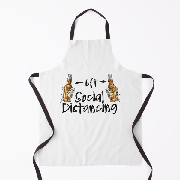 Item preview, Social Distancing Cheers Alone Alcohol Beer Humor designed and sold by Two Left Hands Design.