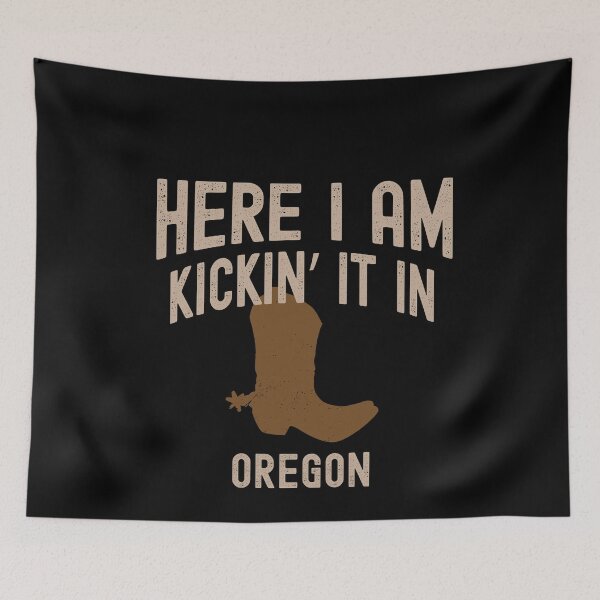 Item preview, Kicking It In Oregon - Cowboy Western Rodeo Boots designed and sold by LushCatDesign.