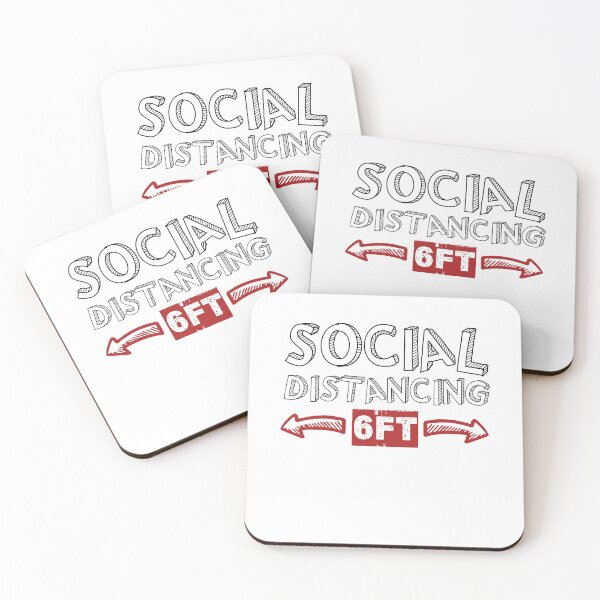 Item preview, Stay 6 Ft Away Social Distancing Mask Quarantine designed and sold by Two Left Hands Design.