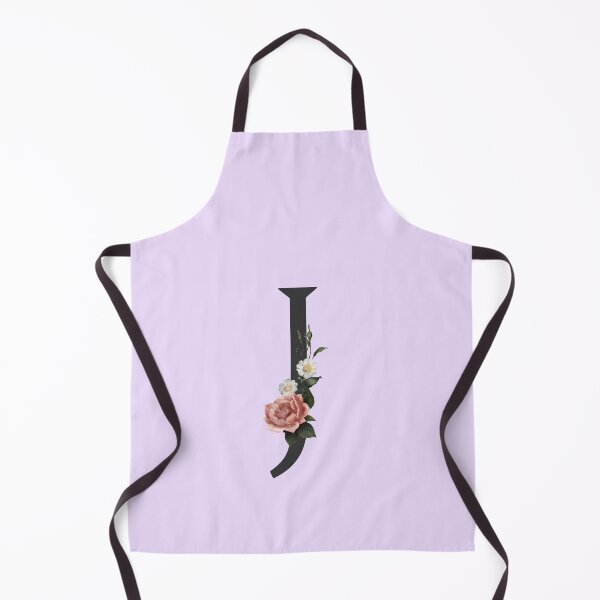 Item preview, Black On Lavender Monogram Letter J | Floral Alphabet designed and sold by SerendipityNow.
