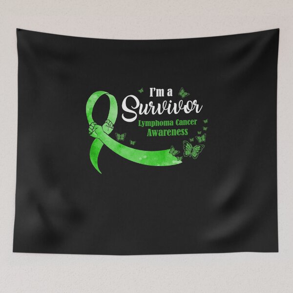 Item preview, Green Butterfly I'm A Survivor Lymphoma Cancer Awareness designed and sold by CreativeGift.